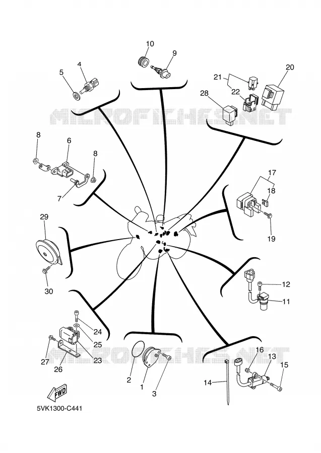 ELECTRICAL 2 Yamaha MOTO 660 2004 XTX  XT660X