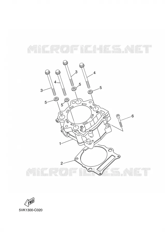 CYLINDER Yamaha MOTO 660 2006 XTX  XT660X