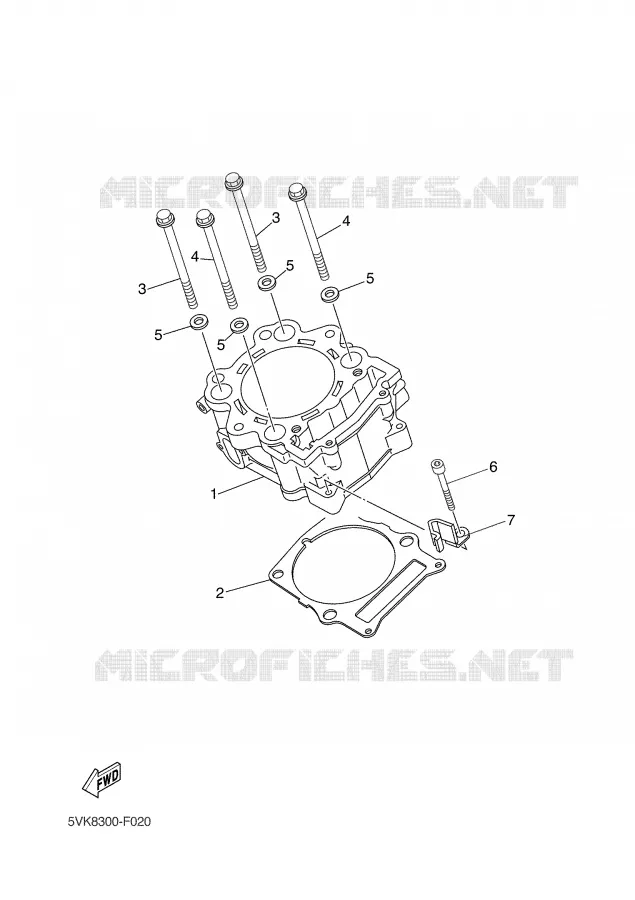 CYLINDER Yamaha MOTO 660 2007 XTX  XT660X