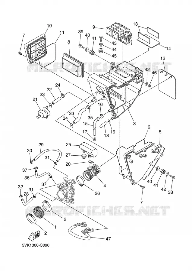 INTAKE Yamaha MOTO 660 2007 XTX  XT660X