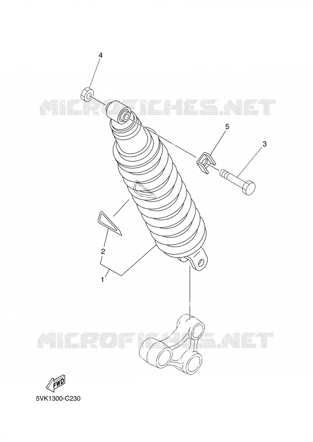 REAR SHOCK ABSORBER Yamaha MOTO 660 2008 XTX  XT660X