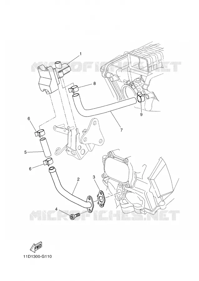 AIR INDUCTION SYSTEM AIS Yamaha MOTO 660 2008 TENERE  XT660Z TENERE