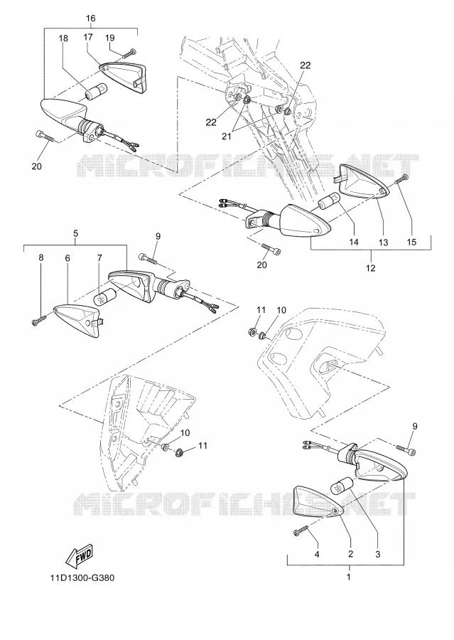 INDICATOR Yamaha MOTO 660 2008 TENERE  XT660Z TENERE