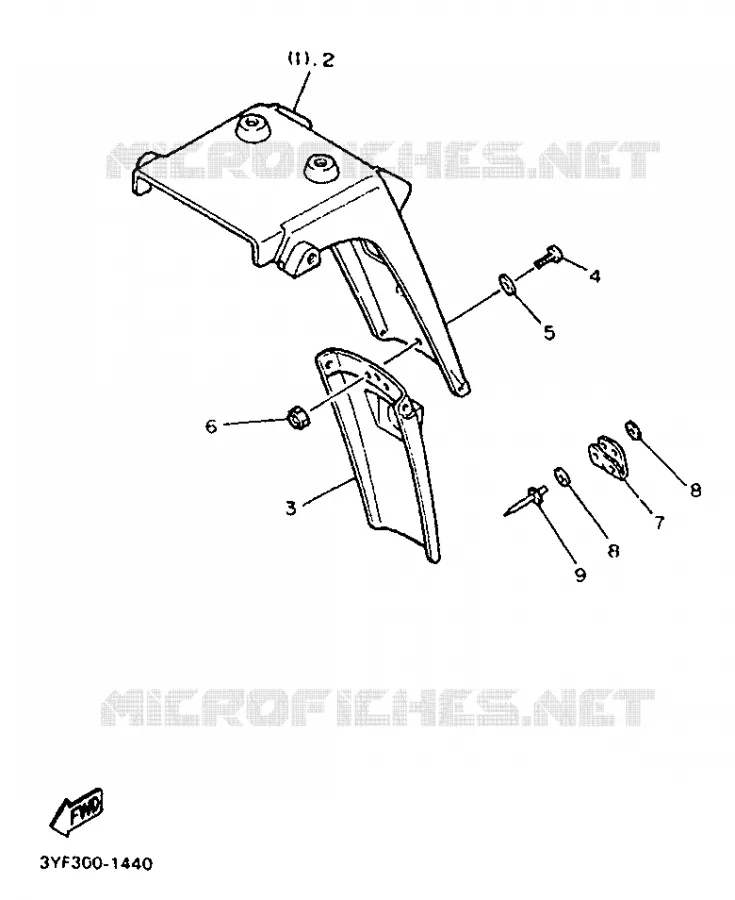 OPTIONAL PARTS Yamaha MOTO 660 1991 TENERE  XTZ660