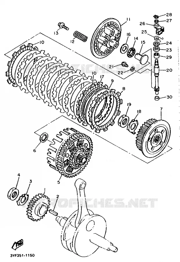 STARTER CLUTCH Yamaha MOTO 660 1991 TENERE  XTZ660