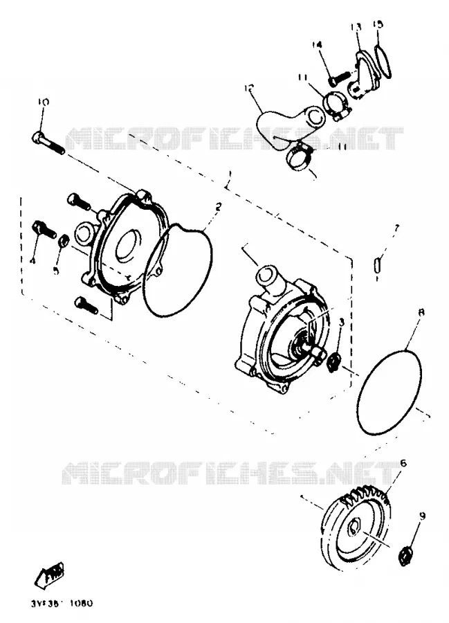 WATERPUMP Yamaha MOTO 660 1992 TENERE  XTZ660