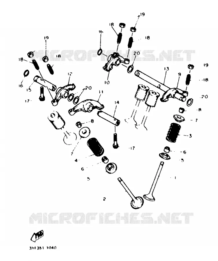 VALVE Yamaha MOTO 660 1993 TENERE  XTZ660