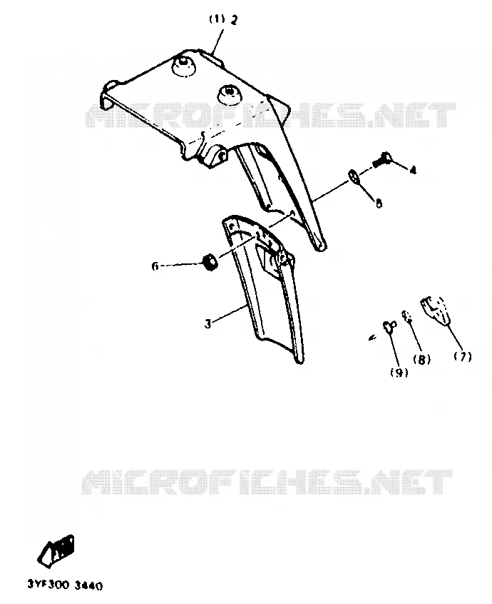 OPTIONAL PARTS Yamaha MOTO 660 1993 TENERE  XTZ660