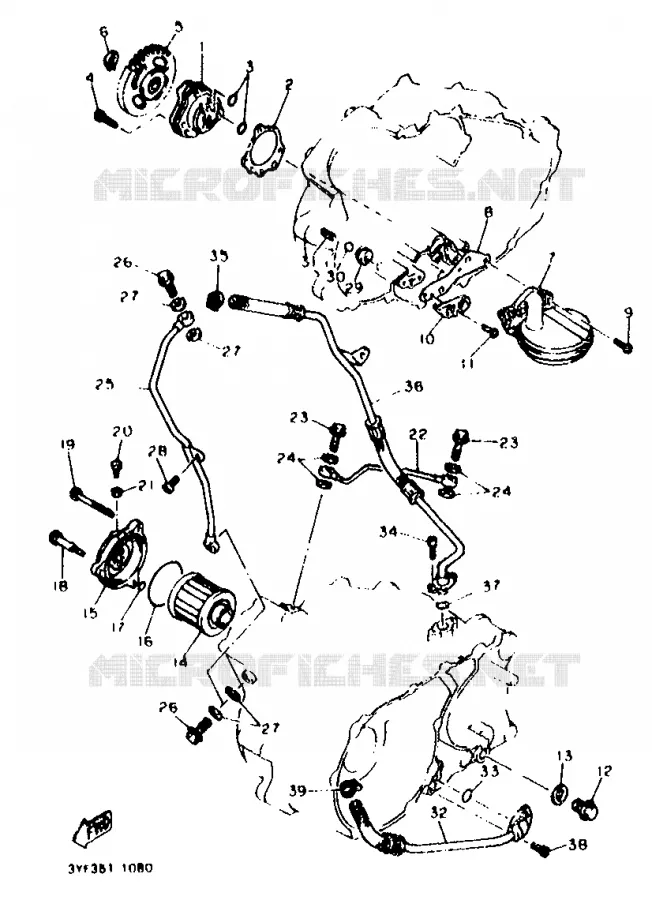 OIL PUMP Yamaha MOTO 660 1993 TENERE  XTZ660