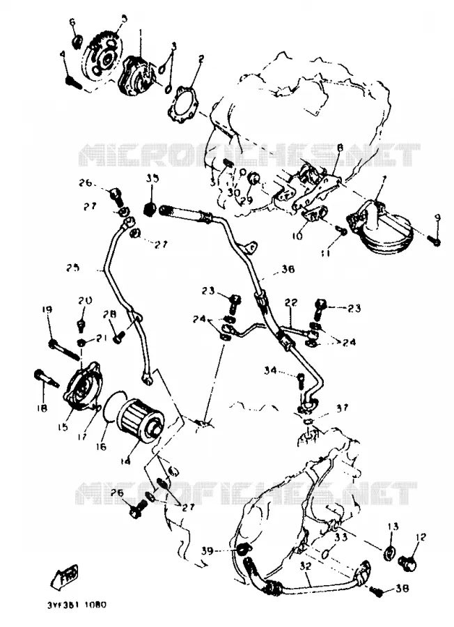 OIL PUMP Yamaha MOTO 660 1994 TENERE  XTZ660