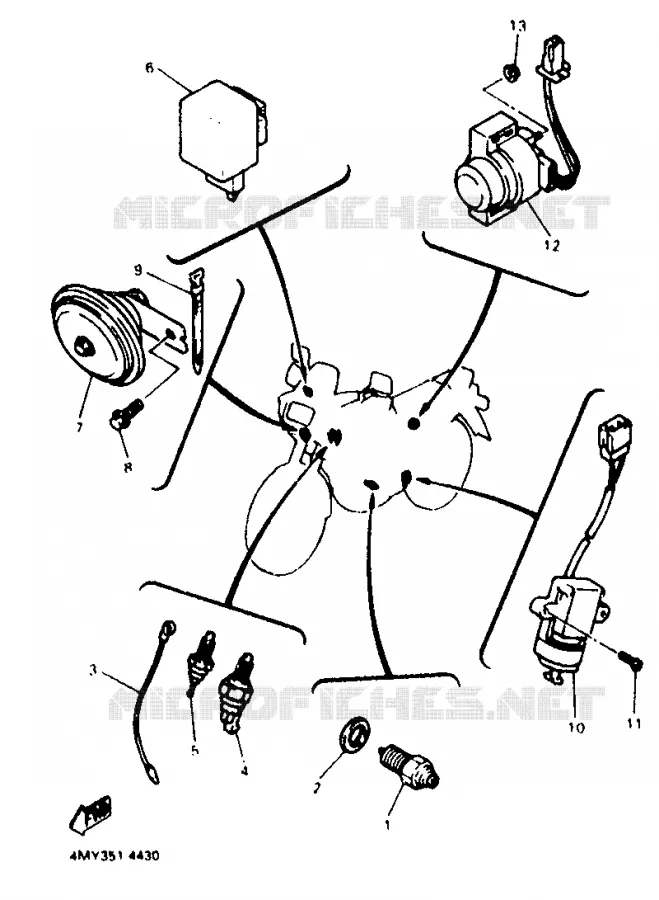 ELECTRICAL 2 Yamaha MOTO 660 1994 TENERE  XTZ660