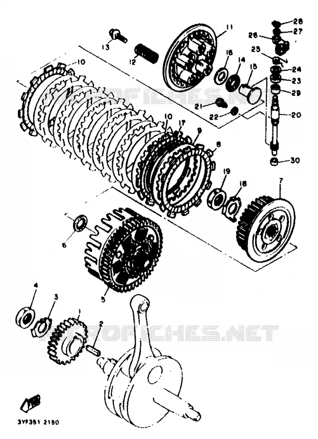 STARTER CLUTCH Yamaha MOTO 660 1996 TENERE  XTZ660