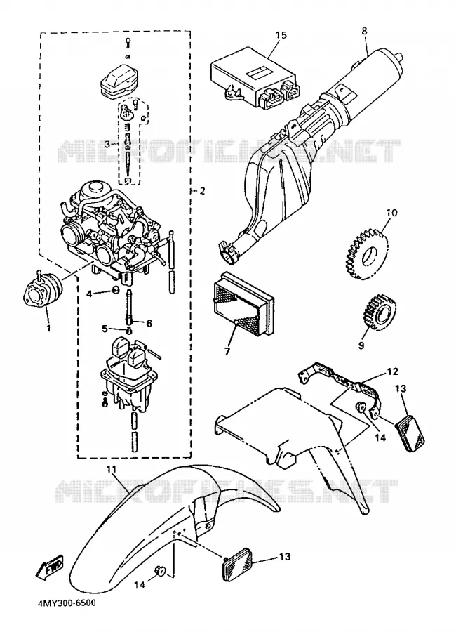ALTERNATIVE ENGINE  Yamaha MOTO 660 1996 TENERE  XTZ660