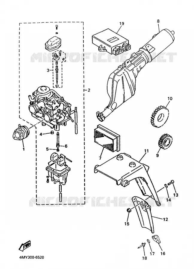 ALTERNATIVE ENGINE  Yamaha MOTO 660 1996 TENERE  XTZ660