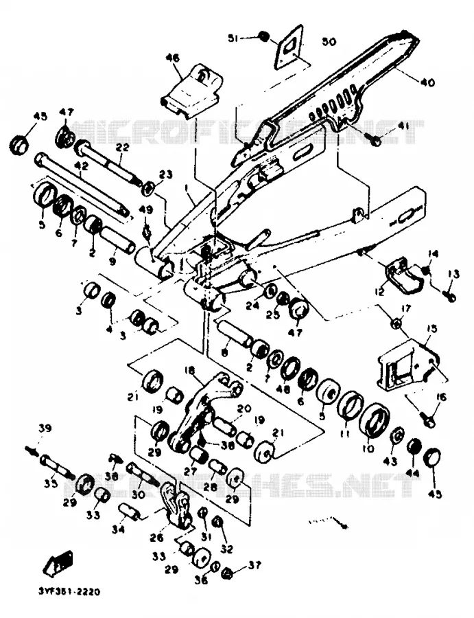 SWINGARM Yamaha MOTO 660 1994 TENERE 35.3KW  XTZ660 (35.3KW)