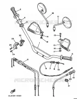 HANDLEBAR & CABLES for Yamaha SUPERTENERE 1989