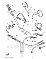 HANDLEBAR & CABLES for Yamaha SUPERTENERE 1989