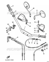 HANDLEBAR & CABLES for Yamaha SUPERTENERE 1989