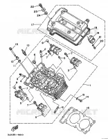 CYLINDER HEAD  for Yamaha SUPERTENERE 1989