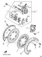 FRONT BRAKE CALIPER for Yamaha SUPERTENERE 1989