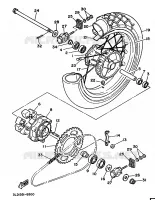 REAR WHEEL for Yamaha SUPERTENERE 1989