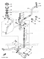 REAR BRAKE MASTER CYLINDER for Yamaha SUPERTENERE 1989