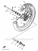 FRONT WHEEL for Yamaha SUPERTENERE 1990