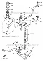 REAR BRAKE MASTER CYLINDER for Yamaha SUPERTENERE 1991
