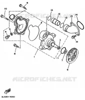 WATERPUMP / HOSES for Yamaha SUPERTENERE 1991