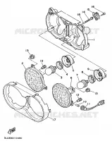 ALTERNATIVE HEADLIGHT   FOR FINLAND for Yamaha SUPERTENERE 1992