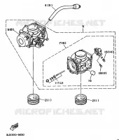 ALTERNATIVE INTAKE / CARBURETOR   FOR SWITZERLAND for Yamaha SUPERTENERE 1992