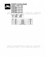 CATALOGUE for Yamaha SUPERTENERE 1993
