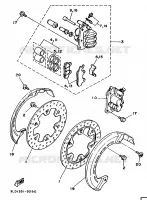 FRONT BRAKE CALIPER for Yamaha SUPERTENERE 1993