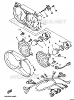 ALTERNATIVE HEADLIGHT   FOR DENMARK for Yamaha SUPERTENERE 1993