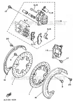 FRONT BRAKE CALIPER for Yamaha SUPERTENERE 1994