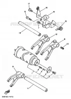 GEAR SHIFT SELECTOR DRUM / FORK for Yamaha SUPERTENERE 1995