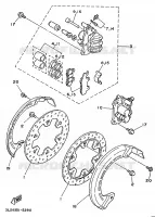 FRONT WHEEL / BRAKE CALIPER for Yamaha SUPERTENERE 1995
