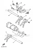 GEAR SHIFT SELECTOR DRUM / FORK for Yamaha SUPERTENERE 1993