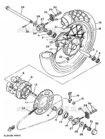 REAR WHEEL for Yamaha SUPERTENERE 1993
