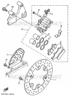 REAR BRAKE CALIPER / DISC for Yamaha SUPERTENERE 1993