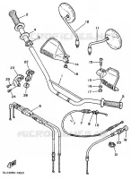 HANDLEBAR & CABLES for Yamaha SUPERTENERE 1993
