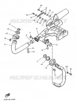 EXHAUST for Yamaha VIRAGO 1986