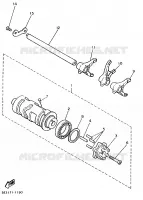 GEAR SHIFT SELECTOR DRUM / FORKS for Yamaha VIRAGO 1986
