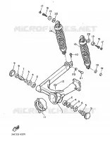 SWINGARM / SHOCK ABSORBER for Yamaha VIRAGO 1986