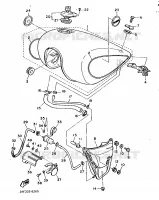 FUEL TANK for Yamaha VIRAGO 1986