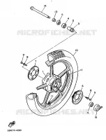 FRONT WHEEL for Yamaha VIRAGO 1986