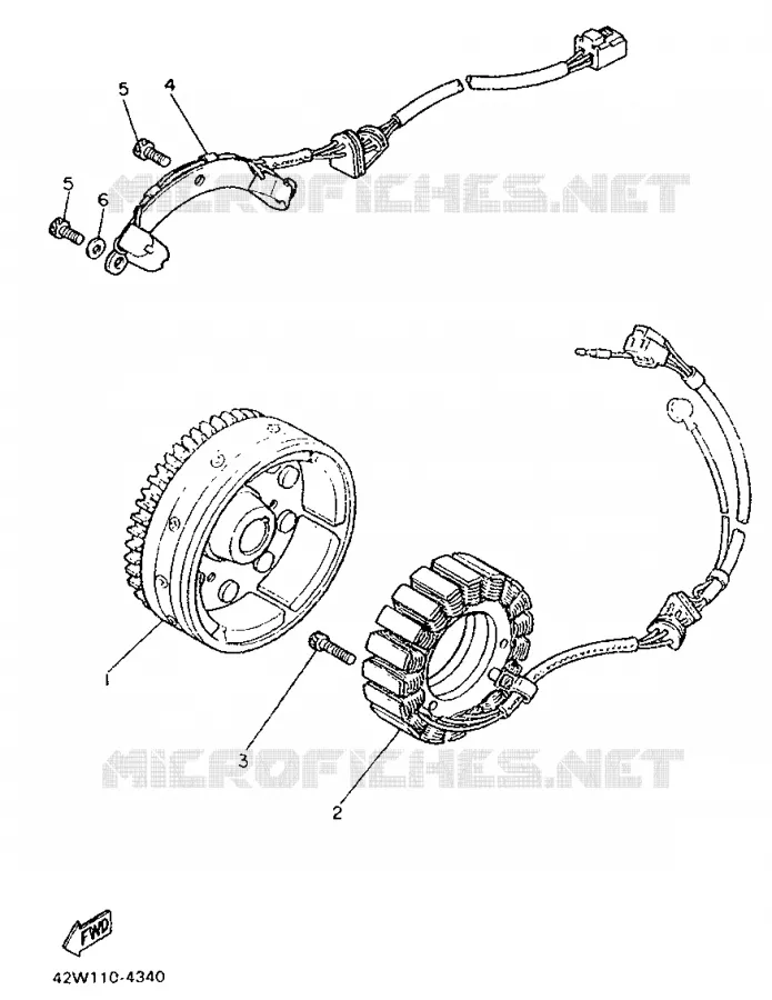 IGNITION Yamaha MOTO 1000 1987 VIRAGO  XV1000
