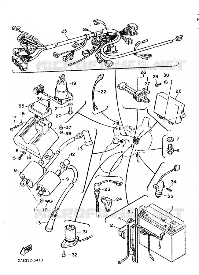 ELECTRICAL 1 Yamaha MOTO 1000 1987 VIRAGO  XV1000