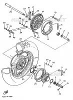 REAR WHEEL for Yamaha VIRAGO 1991