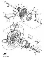 REAR WHEEL for Yamaha VIRAGO 1991